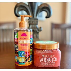 TREE HUT - Sweet Punkin Serum Infused Hand Wash AND Watermelon Shea Sugar Scrub